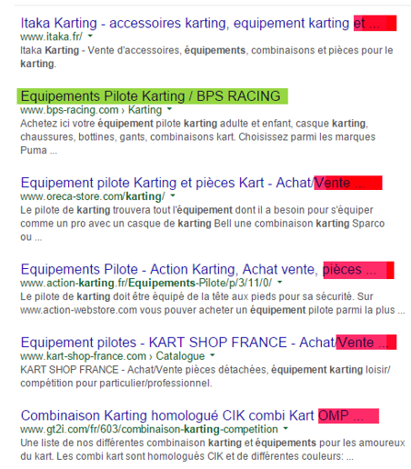 nombre de caractères balise title