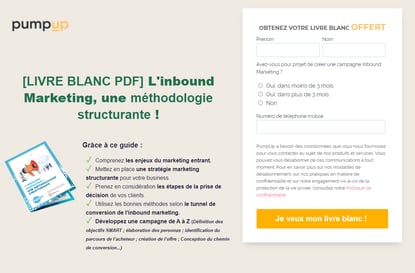 Landing Page et CTA Inbound