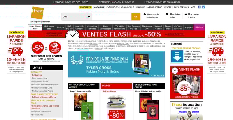 Fnac – Frais de port gratuits