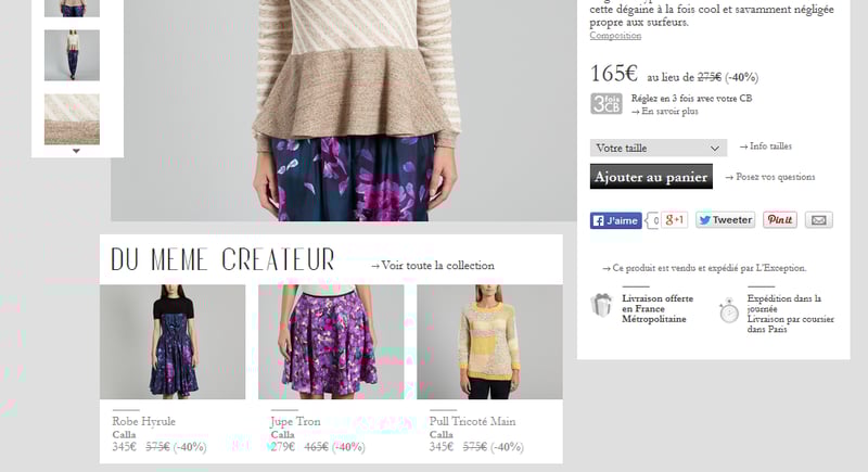 L’Exception – Up Selling