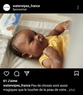 un exemple d'instagram ads