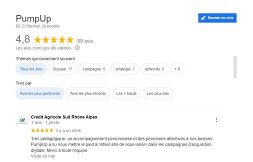 les avis clients améliorent le taux de conversion