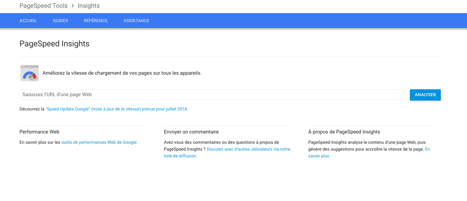 outil Google Page Speed
