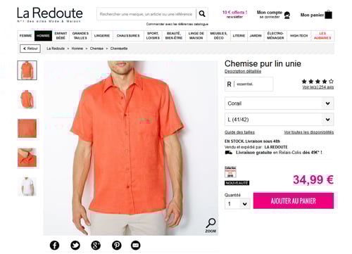 la redoute placement