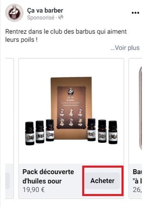 exemple d'annonce facebook ads avec objectif de conversion
