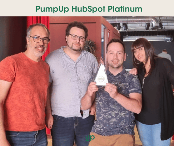 PumpUp Trophee platinum Hubspot