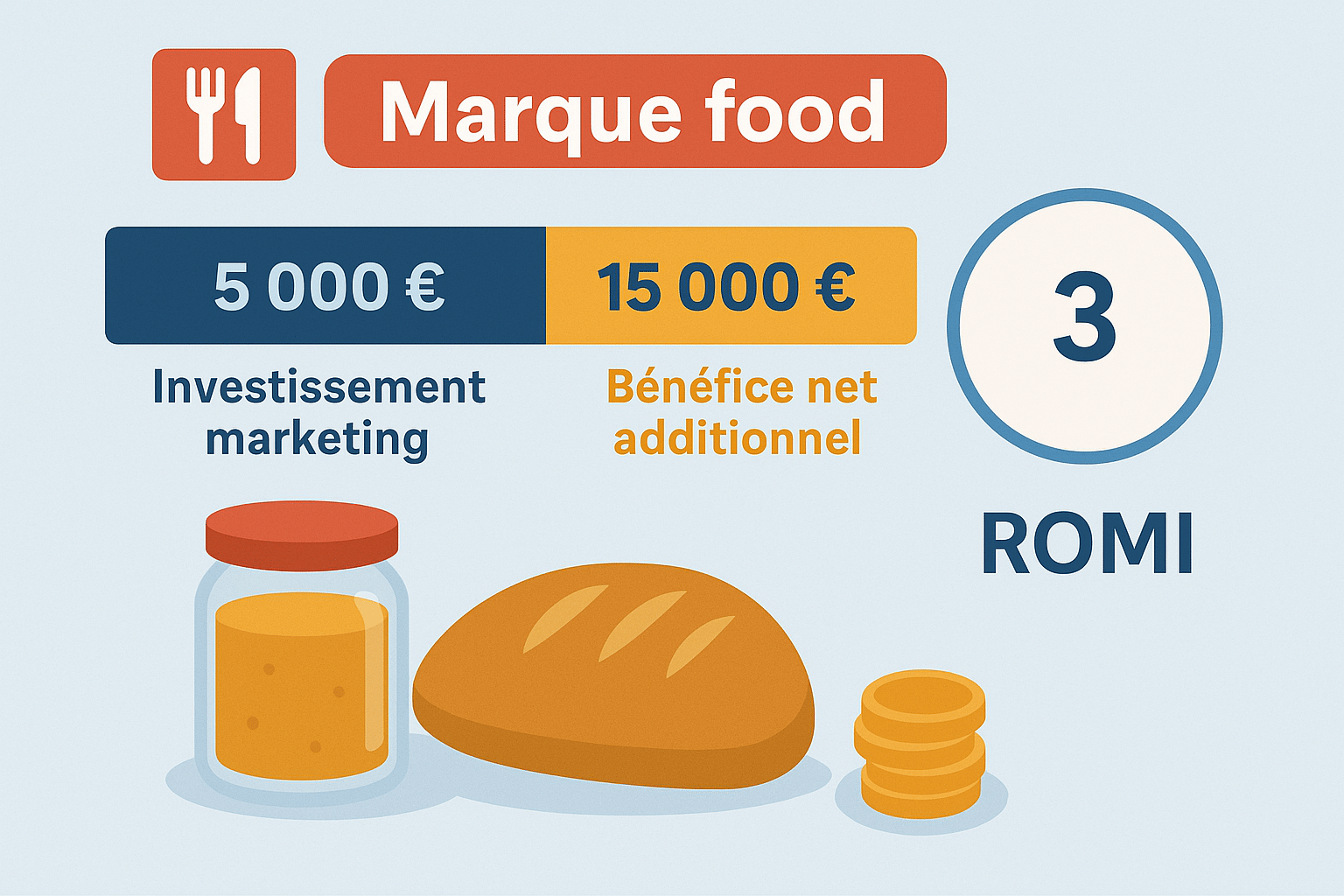 Exemple de pilotage budget au ROMI